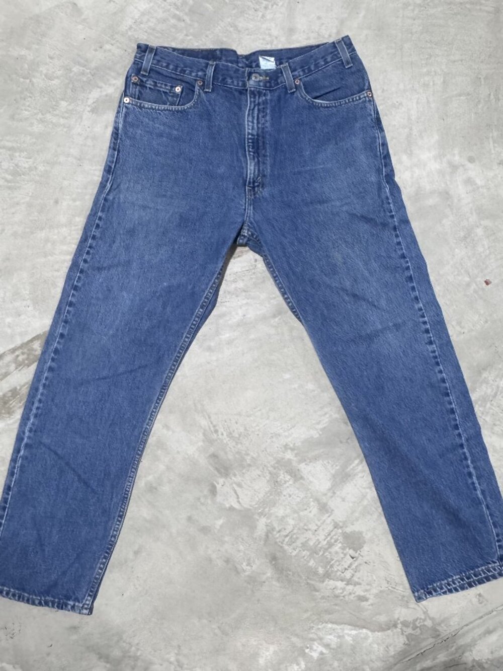 Levis 505 Regular Fit Straight Leg Jeans Mens 36x30 Made in USA Red Tab